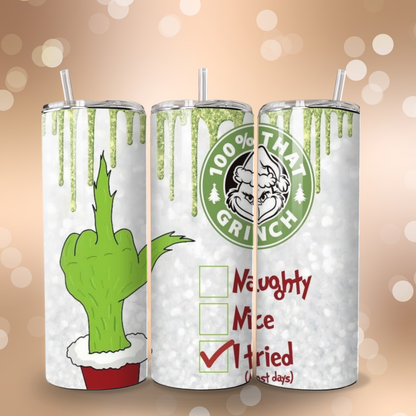 Grinch Attitude Tumbler