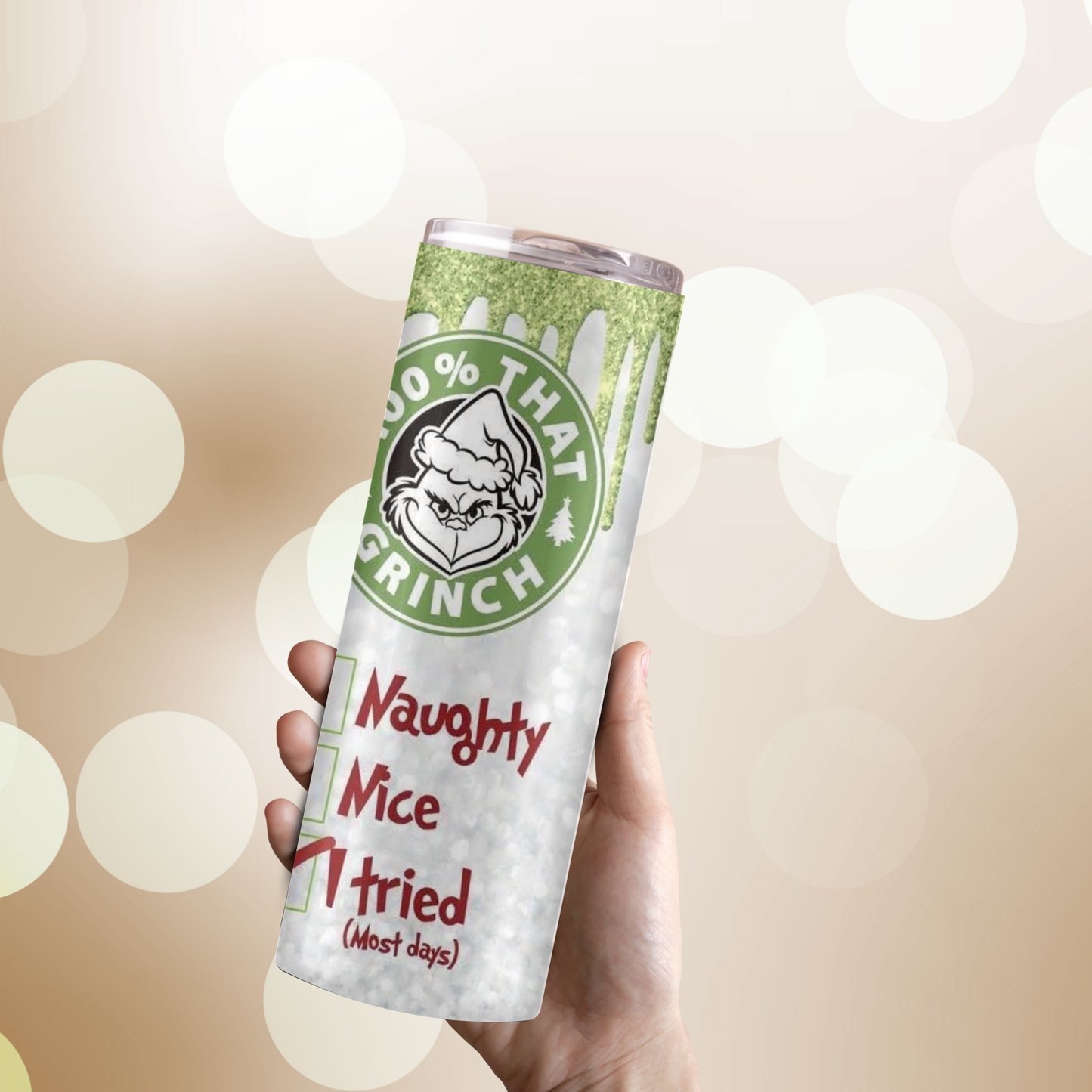 Grinch Attitude Tumbler