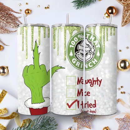 Grinch Attitude Tumbler